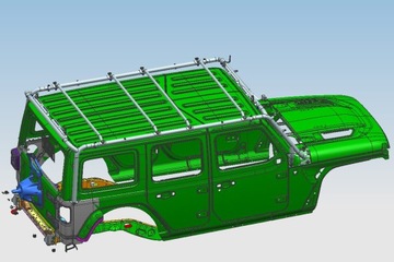 РАМА БАГАЖНИКА НА КРЫШУ JEEP WRANGLER JL 2018+ 4D