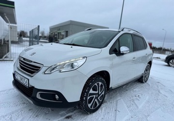 Peugeot 2008 I SUV Facelifting 1.2 PureTech 110KM 2016 Peugeot 2008 Zarejestrowany,Ledy,Skora,Navi 1.2 Benzyna 110KM, zdjęcie 1