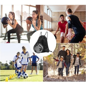 TORBA PIŁKARSKA PLECAK DO PIŁKI NOŻNEJ SPORTOWY WOREK GIMNASTYCZNY PODRÓŻ