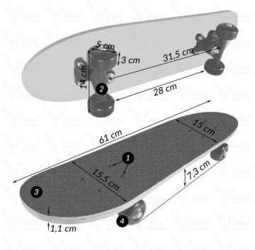 СКЕЙТБОРД ДОСКА ДЕРЕВЯННАЯ ПРОЧНАЯ 61см МИННИ МАУС