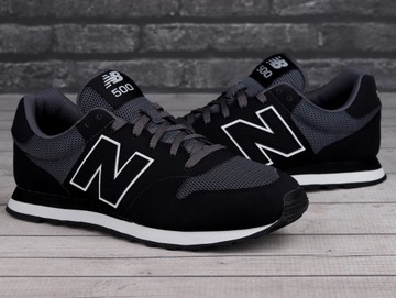 Buty sneakersy męskie sportowe New Balance CZARNY SZARY