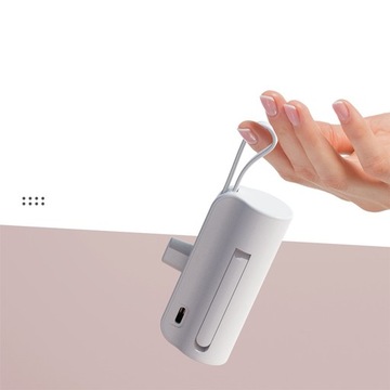 МАЛЕНЬКИЙ КАРМАННЫЙ POWERBANK 5000 МАч ДЛЯ IPHONE/TYPE-C