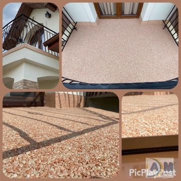 Каменный ковролин балкон-терраса лестница TopStone 25кг