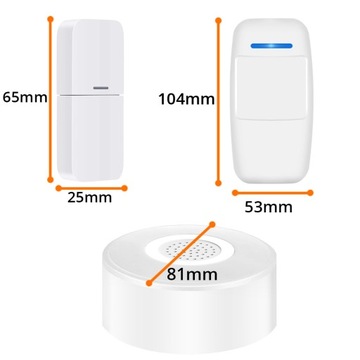 Беспроводная домашняя сигнализация Wi-Fi Сирена Датчики движения TUYA ORLLO