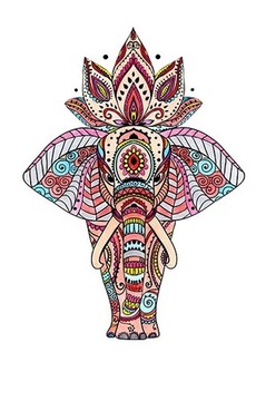 TERMO NAKLEJKA APLIKACJA NAPRASOWANKA słoń H-34