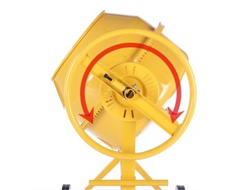 HIGHER строительная бетономешалка 200л 1500Вт 230В чугунный обод