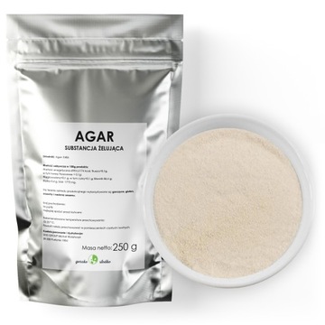 AGAR substancja żelująca żelatyna naturalna 250g