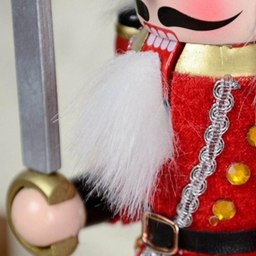 DZIADEK DO ORZECHÓW DREWNIANY ŻOŁNIERZYK 30 cm DEKORACJA ŚWIĘTA