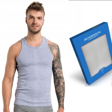 PODKOSZULEK MĘSKI HENDERSON NA RAMIĄCZKACH szara HENDERSON 1480 r.XXL