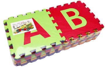 КОВРИК ИЗ ПЕНЫ АЛФАВИТ ПАЗЛ ИЗ ПЕНЫ XXL 26 шт.