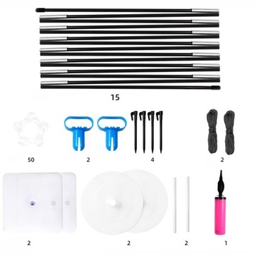 Набор гирлянд для украшения арки из воздушных шаров, многоразовый