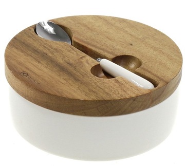 ФАРФОРОВАЯ САХАРНИЦА САХАРНИЦА С ЛОЖКОЙ