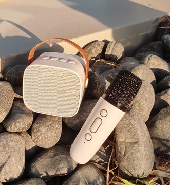 МИНИ-КОНИТОР BLUETOOTH ДЛЯ КАРАОКЕ + 2 БЕСПРОВОДНЫХ МИКРОФОНА ДЛЯ ДОМАШНЕЙ ВЕЧЕРИНКИ