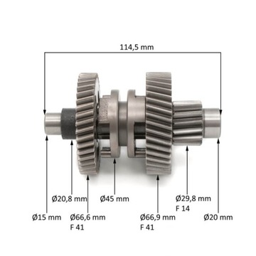Wałek pośredni tryby Quad ATV 200 250 1+1 A