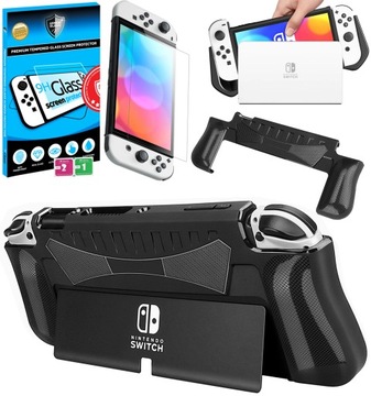 ETUI GRIP FUTERAŁ CASE WZMOCNIONY DO NINTENDO SWITCH OLED HEG-001 + SZKŁO