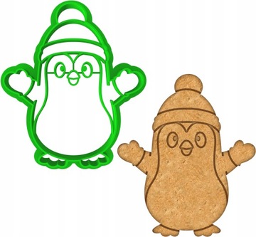 FOREMKA ŚWIĄTECZNA Wykrawacz Pierników ŚWIĘTA BOŻE NARODZENIE Pingwin 8cm