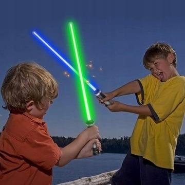 2 светящихся световых меча со звуком и красочными световыми мечами для детей.