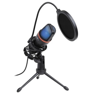 МИКРОФОН ДЛЯ ПК, ЕМКОСТНЫЙ, USB LED RGB