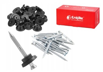 GWOŹDZIE HARTOWANE DO FOLII foli KUBEŁKOWEJ FUNDAMENTOWEJ 100 szt