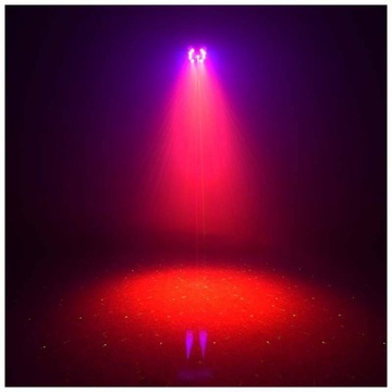 LIGHT4ME TURBO FLOWER efekt disco LED PAR UV kula laser stroboskop