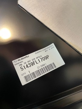 ČTVRTKA ZADNÍ LEVÝ KOMPLETNÍ VNĚJŠÍ PANEL SUBARU CROSSTREK 51439FL1709P