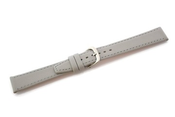 PASEK DO ZEGARKA SKÓRZANY CIENKI 16mm SZARY W01