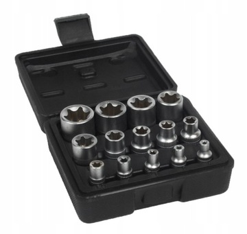 BASS ZESTAW NASADEK TORX NASADKI GWIAZDKI E4-E24