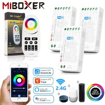 3x STEROWNIK LED 3w1 RGB RGBW RGB+CCT WiFi SMART HOME Z PAMIĘCIĄ + PILOT