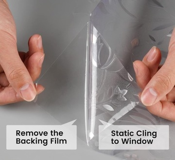 САМОКЛЕЯЩАЯСЯ ОКОННАЯ ПЛЕНКА ВИТРАЖ ДЕКОРАТИВНЫЕ ЦВЕТЫ 45*200см