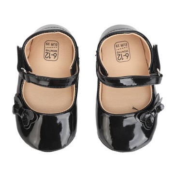 Baby Shoes Artificial PU Bow Decoration Plain Elegant Princess Shoes for 6