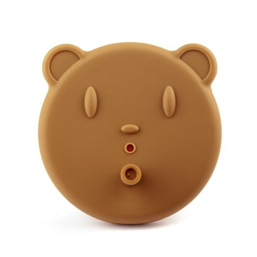 SILIKONOWY KUBEK ze SŁOMKĄ i UCHWYTAMI Dla Dzieci 250ml Retter Brun