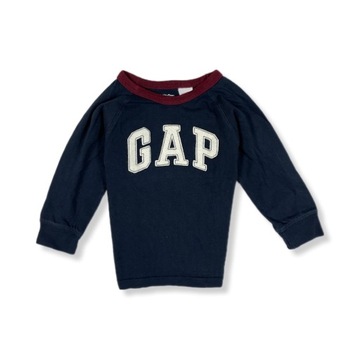 GAPKids Longsleeve Dziecięcy Granatowy Logo Klasyk Unikat 2Y 3Y