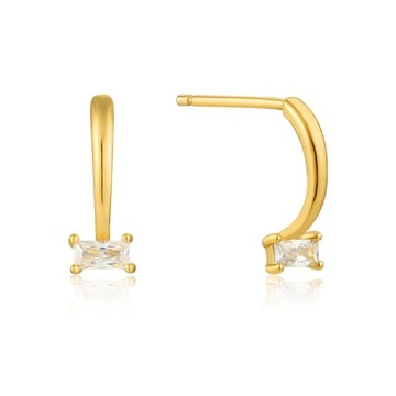 Needle Geometric C Shape Stud Earrings For Women Men St