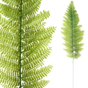 PAPROĆ JAK ŻYWA SZTUCZNA PAPROTKA GAŁĄZKA SILIKONOWY LIŚĆ NA PIKU 40 cm