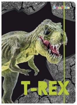 Teczka szkolna z gumką A4 Majewski T-REX Dinozaur