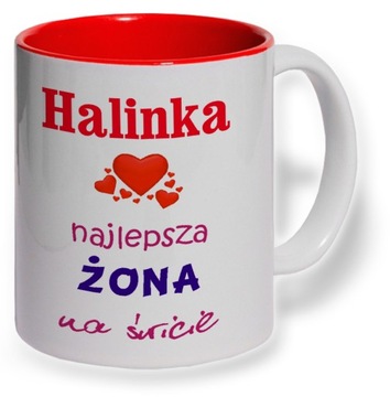 kubek kolorowy z dowolnym nadrukiem