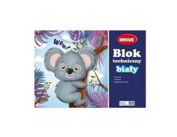BLOK TECHNICZNY BIAŁY A3/10 KARTEK