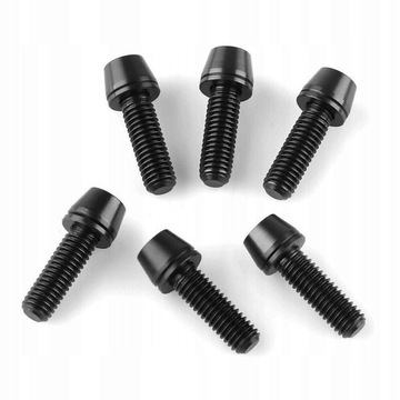 6 Śruby M5x16mm Śruba z łbem rowerowym podkładka