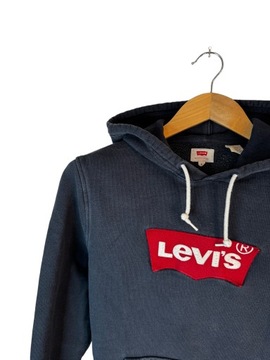 Bluza z kapturem Levi’s granatowa logo S