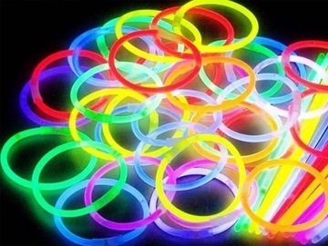 Флуоресцентные браслеты 100 шт.