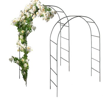 2 SZT PERGOLA METALOWA NA RÓŻĘ,KWIATY ŁUK KWIATOWY 240CM × 38CM