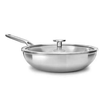 Wok stal 3 warstwy 24 cm + pokrywka / KitchenAid