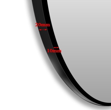 КРУГЛОЕ ЗЕРКАЛО 70 СМ УЗКАЯ АЛЮМИНИЕВАЯ РАМКА-ЛОФТ