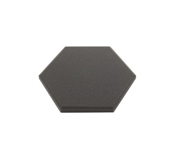 Panel akustyczny plaster miodu SZEŚCIOKĄT 15cm SAMOPRZYLEPNY gr. 3cm szary