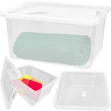 POJEMNIK PUDEŁKO BOX PLASTIKOWE Z POKRYWĄ 20 L