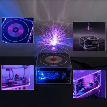 Bluetooth Tesla Coil Music Głośnik Plazmowy Touchable Naukowe Eksperymenty