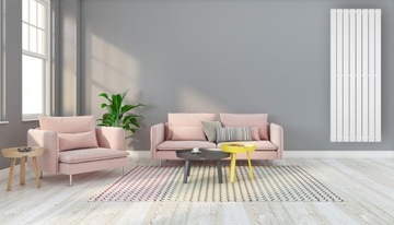 Двойной вертикальный радиатор 1800x702 Белый - Пол нижний левый/правый.