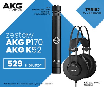 Zestaw AKG P170 + K52 - Mikrofon pojemnościowy + s