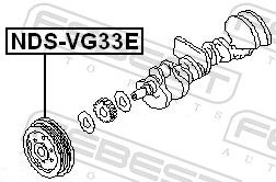 FEBEST NDS-VG33E KOLO ŘEMENICE HŘÍDEL OJNICE