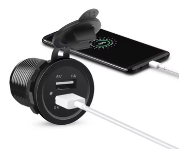 АВТОМОБИЛЬНОЕ ЗАРЯДНОЕ УСТРОЙСТВО 2x USB 1A + 2.1A ПАНЕЛЬ ПРИкуривателя 3.1A